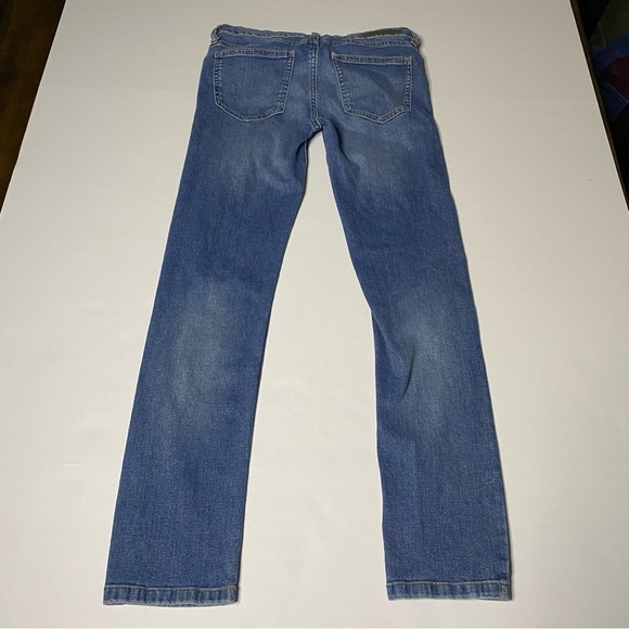 Calvin Klein Blue Slim Boyfriend Distressed Jeans with Gradient Fade size 2 - Picture 5 of 6